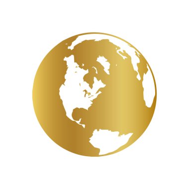 Altın Toprak Dünya haritası vektörü, altın toprak vektörü, altın toprak işareti, altın toprak simgesi