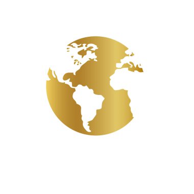 Altın Toprak Dünya haritası vektörü, altın toprak vektörü, altın toprak işareti, altın toprak simgesi