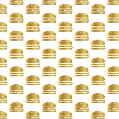 Altın hamburger deseni, dikişsiz hamburger deseni, altın burger deseni, hamburgerli tabela, altın rengi hamburger