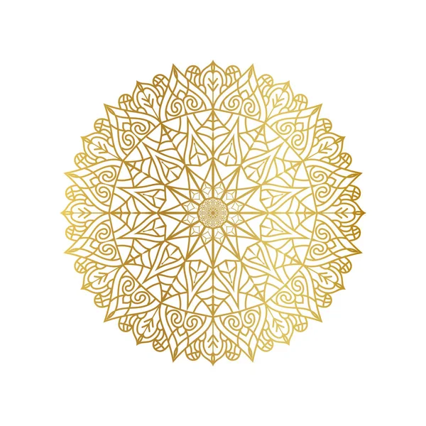 Altın Çiçek Mandala Vektörü, Altın Doğu deseni, İslam, Arap, Türkçe, Pakistan, Çince, Mandala vektörü