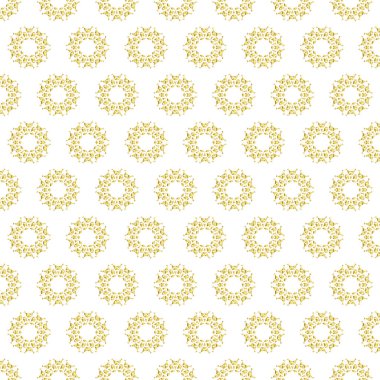 Süslü altın rengi kusursuz desen