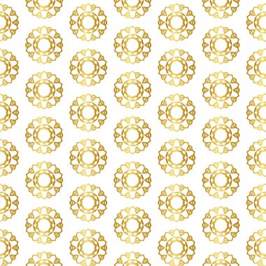 Süslü altın rengi kusursuz desen