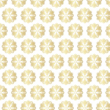 Süslü altın rengi kusursuz desen