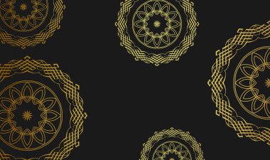 Mandala süsü Pro Vector ile lüks bir arkaplan