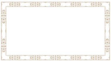 Klasik çerçeve vektörü, tasarımınız için çerçeve