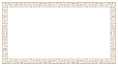 Klasik çerçeve vektörü, tasarımınız için çerçeve