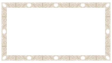 Klasik çerçeve vektörü, tasarımınız için çerçeve