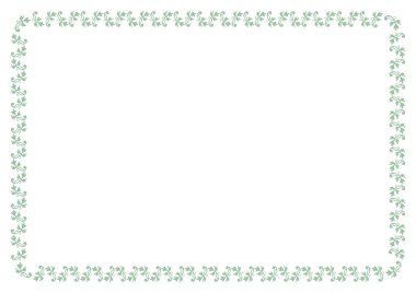 Klasik çerçeve vektörü, tasarımınız için çerçeve