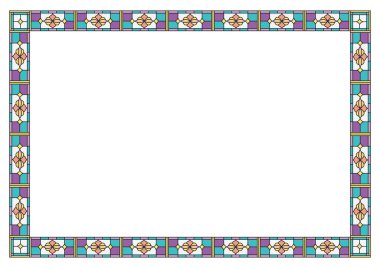 Klasik çerçeve vektörü, tasarımınız için çerçeve