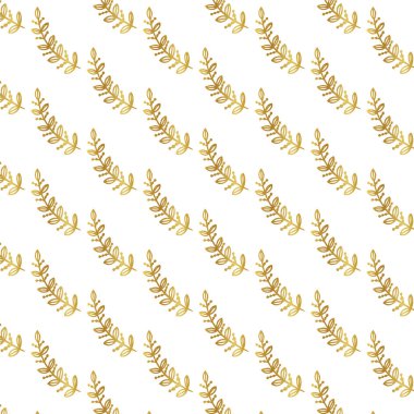 Duvar kağıdı deseni, altın rengi, Vintage, Vektör İllüstrasyonu, izole edilmiş, altın duvar kağıdı, pürüzsüz desen, doğu deseni, biçimsel desen