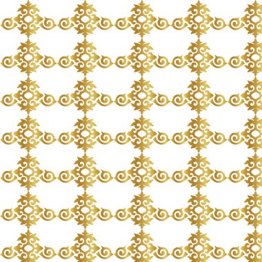 Duvar kağıdı deseni, altın rengi, Vintage, Vektör İllüstrasyonu, izole edilmiş, altın duvar kağıdı, pürüzsüz desen, doğu deseni, biçimsel desen