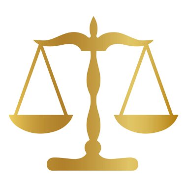 Adaletin altın vektörü.