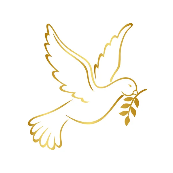 Frieden Vogel Vektor Vogelzeichen — Stockvektor