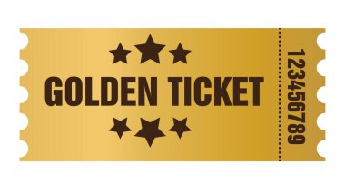 Altın bilet vektörü, altın bilet 