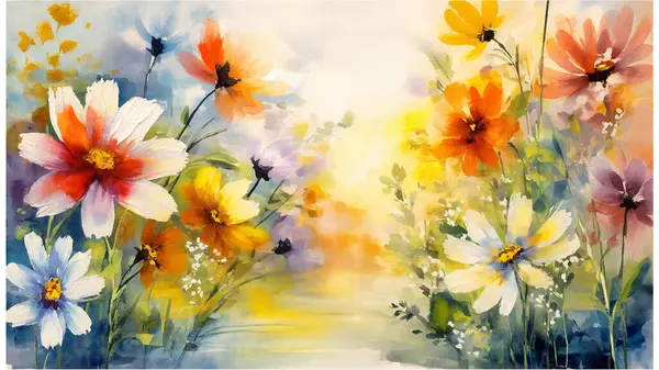 Yağlı boya çiçekler arka plan, desen yağlı boya resim, çiçekler, sanat, boyanmış renk, natürmort yağlı boya dokusu,