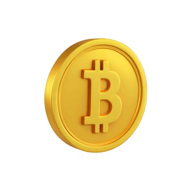 Bitcoin altın para birimi illüstrasyon tasarımı