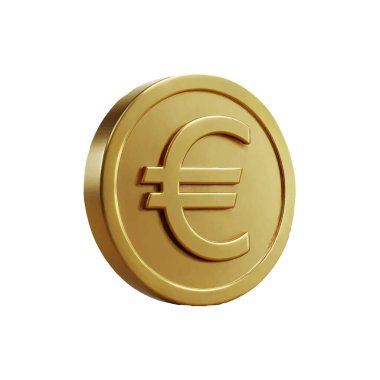 Altın Renkli Euro Sembol Vektörü