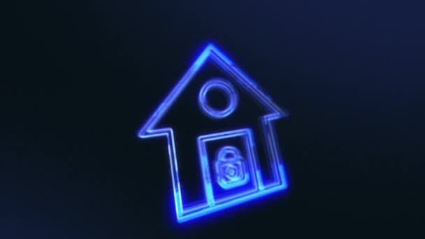 House Technology Lock Video — Stock Video