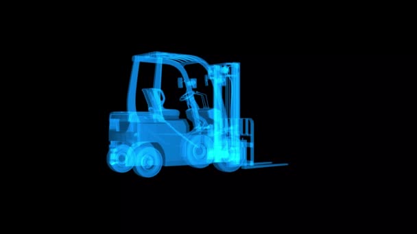 Electric Forklift Technology Video Electric Forklift Technology Video Electric Forklift — Stock Video