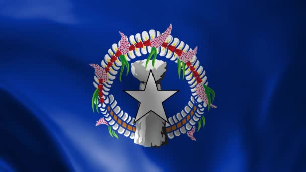 Bandiera Delle Isole Marianne Settentrionali Bandiera Delle Isole Marianne Settentrionali — Video Stock