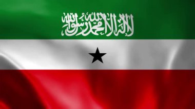 Somaliland bayrak sallama animasyonu, mükemmel döngü, 4K video arka plan, resmi renkler, National Somaliland bayrak animasyonu 4k en iyi seçim ve görüntüleriniz için takım elbise