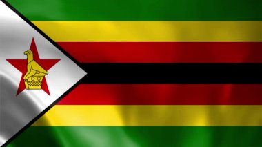Zimbabwe bayrağı. Yüksek kaliteli 4K çözünürlük