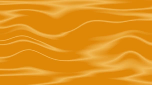 橙色缎子布波浪 — 图库视频影像