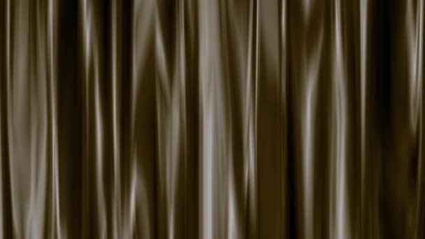 Brown Curtain Background Brown Cloth Waving Background — Stock Video