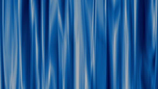 青いカーテン 背景を振る青い布 — ストック動画