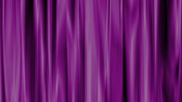 Fondo Cortina Púrpura Paño Púrpura Ondeando Fondo — Vídeo de stock