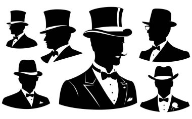 Bir beyefendinin silueti.