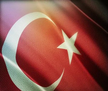 Bulanık arkaplanda hindi bayrağı