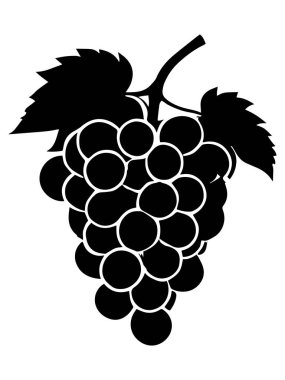 Yaprak vektör resimli üzüm