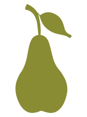 armut vektör işareti, armut çizimi, armut silueti