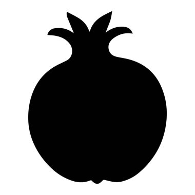 Nar vektör görüntü silueti, nar işareti