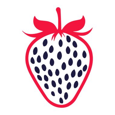 çilek vektör işareti resmi