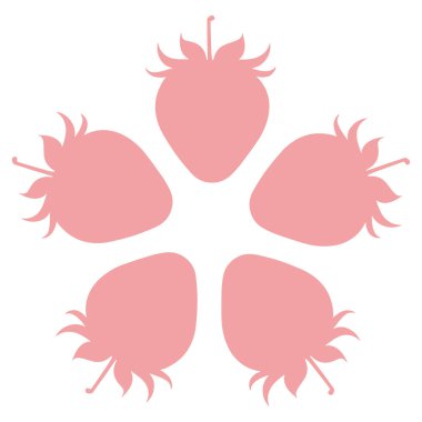 çilek vektör tasarımı resmi