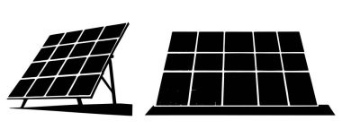 Güneş Paneli simgesini, basit tarzı