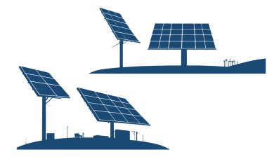 güneş panelleri bir dizi