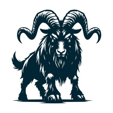 Logolar ve Simgeler İçin Kızgın Keçi Silueti