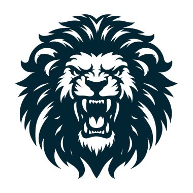 Aslan başı. Vektör çizim