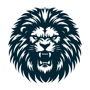 aslan vektör logo tasarım şablonu