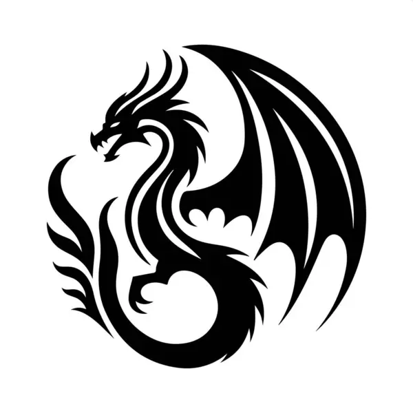 ejderha logosu resimleme tasarımı