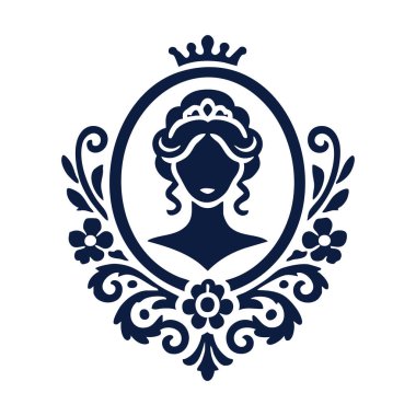 Tacı olan zarif bir kadın.