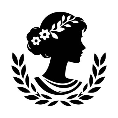 Taç ve çiçekli çelenk