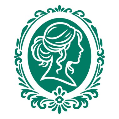 Çiçek desenli ve saç stili olan zarif bir kadın.