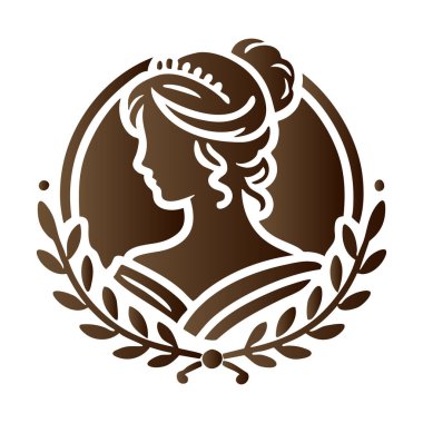 Taçlı güzel kadın yüzü