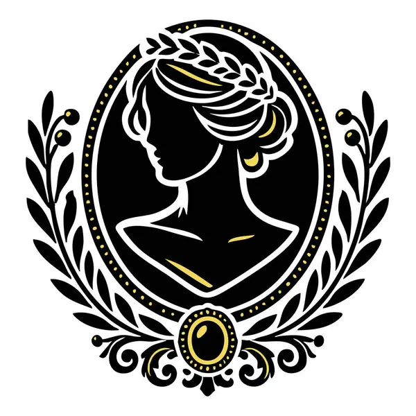 Taçlı bir çelenk.