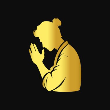 dua simgesi, vektör illüstrasyonu