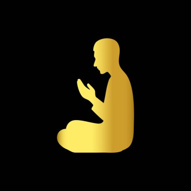 Siyah Buda simgesi siyah arkaplanda izole edildi. vektör.